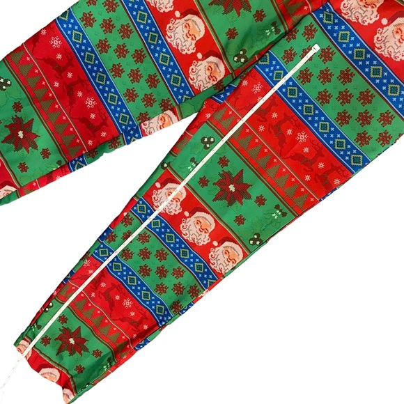 Dec 25th Christmas Not So Suit Suit 3 Piece Coat Pants Tie Santa Mens Size Large - Picture 16 of 16